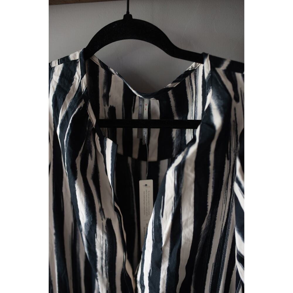 Anthropologie The Somerset Maxi Dress Black Striped (small flaw) Large - Picture 3 of 5